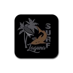 Surf - Laguna Rubber Coaster (square)  by Valentinaart