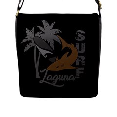 Surf - Laguna Flap Messenger Bag (l)  by Valentinaart