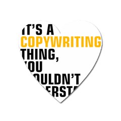 07 Copywriting Thing Copy Heart Magnet by flamingarts