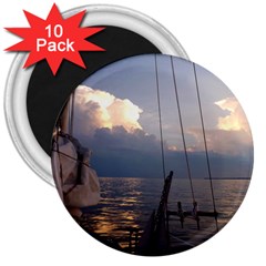 Sailing Into The Storm 3  Magnets (10 Pack)  by oddzodd