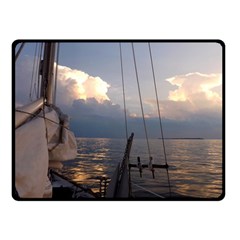 Sailing Into The Storm Double Sided Fleece Blanket (small)  by oddzodd