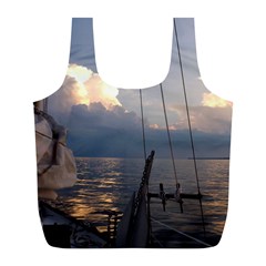 Sailing Into The Storm Full Print Recycle Bags (l)  by oddzodd