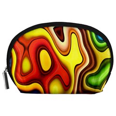 Colorful 3d Shapes                     Accessory Pouch by LalyLauraFLM