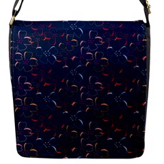 Colorful Floral Patterns Flap Messenger Bag (s) by berwies