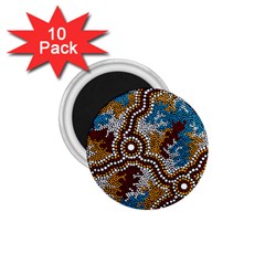 Aboriginal Art – Wetland Dreaming 1 75  Magnets (10 Pack) 