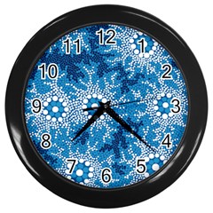 Aboriginal Art – Bushland Dreaming Wall Clocks (black)