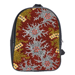 Aboriginal Art – Riverside Dreaming School Bags(large)  by hogartharts