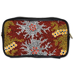 Aboriginal Art – Riverside Dreaming Toiletries Bags by hogartharts