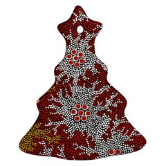 Aboriginal Art – Riverside Dreaming Christmas Tree Ornament (two Sides) by hogartharts