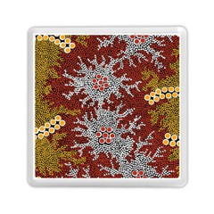 Aboriginal Art – Riverside Dreaming Memory Card Reader (square)  by hogartharts