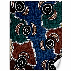 Aboriginal Art - Riverside Dreaming Canvas 36  X 48  