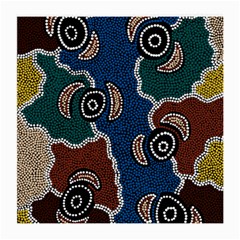 Aboriginal Art - Riverside Dreaming Medium Glasses Cloth by hogartharts