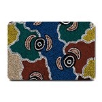 Aboriginal Art - Riverside Dreaming Small Doormat  24 x16  Door Mat
