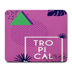 Behance Feelings Beauty Polka Dots Leaf Triangle Tropical Pink Large Mousepads by Mariart