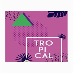 Behance Feelings Beauty Polka Dots Leaf Triangle Tropical Pink Small Glasses Cloth (2-side)