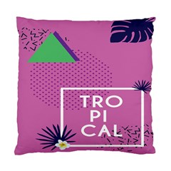 Behance Feelings Beauty Polka Dots Leaf Triangle Tropical Pink Standard Cushion Case (one Side)