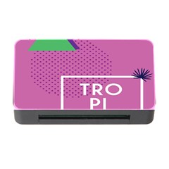 Behance Feelings Beauty Polka Dots Leaf Triangle Tropical Pink Memory Card Reader With Cf