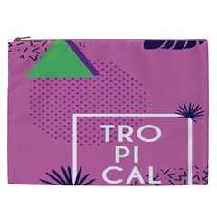 Behance Feelings Beauty Polka Dots Leaf Triangle Tropical Pink Cosmetic Bag (xxl)  by Mariart