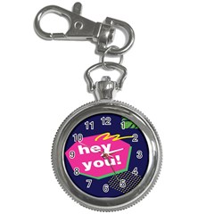 Behance Feelings Beauty Hey You Leaf Polka Dots Pink Blue Key Chain Watches by Mariart