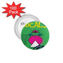 Behance Feelings Beauty Local Polka Dots Green 1 75  Buttons (100 Pack) 