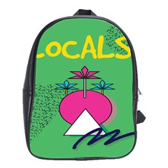 Behance Feelings Beauty Local Polka Dots Green School Bags(large)  by Mariart