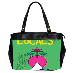 Behance Feelings Beauty Local Polka Dots Green Office Handbags (2 Sides)  by Mariart
