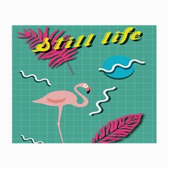 Behance Feelings Beauty Flamingo Bird Still Life Leaf Green Pink Red Small Glasses Cloth by Mariart