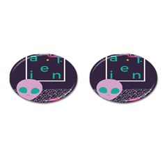 Behance Feelings Beauty Space Alien Star Galaxy Cufflinks (oval) by Mariart