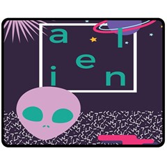 Behance Feelings Beauty Space Alien Star Galaxy Fleece Blanket (medium)  by Mariart