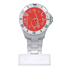 Caffeine And Breastfeeding Coffee Nursing Red Sign Plastic Nurses Watch by Mariart