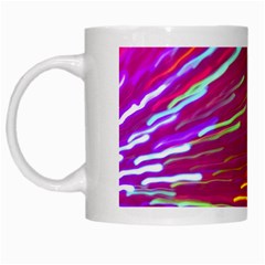 Zoom Colour Motion Blurred Zoom Background With Ray Of Light Hurtling Towards The Viewer White Mugs