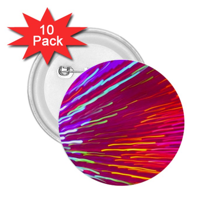 Zoom Colour Motion Blurred Zoom Background With Ray Of Light Hurtling Towards The Viewer 2.25  Buttons (10 pack) 