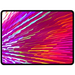 Zoom Colour Motion Blurred Zoom Background With Ray Of Light Hurtling Towards The Viewer Fleece Blanket (large)  by Mariart