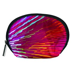 Zoom Colour Motion Blurred Zoom Background With Ray Of Light Hurtling Towards The Viewer Accessory Pouches (medium)  by Mariart