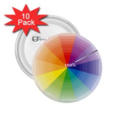 Colour Value Diagram Circle Round 2 25  Buttons (10 Pack)  by Mariart