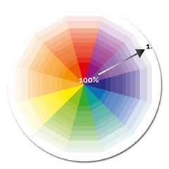 Colour Value Diagram Circle Round Magnet 5  (round)