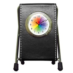 Colour Value Diagram Circle Round Pen Holder Desk Clocks