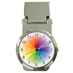 Colour Value Diagram Circle Round Money Clip Watches