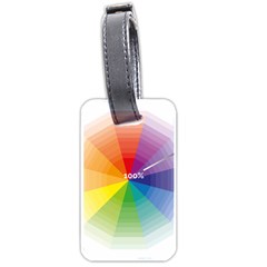 Colour Value Diagram Circle Round Luggage Tags (one Side) 