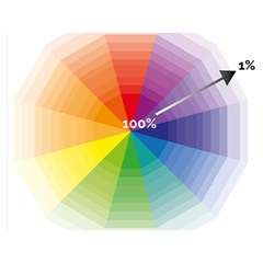 Colour Value Diagram Circle Round Double Sided Flano Blanket (medium) 