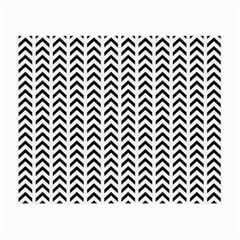 Chevron Triangle Black Small Glasses Cloth (2-side) by Mariart