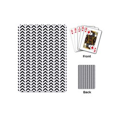 Chevron Triangle Black Playing Cards (mini) 