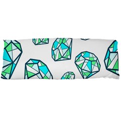 Brilliant Diamond Green Blue White Body Pillow Case Dakimakura (two Sides) by Mariart