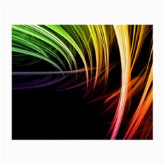 Colorful Abstract Fantasy Modern Green Gold Purple Light Black Line Small Glasses Cloth (2-side)