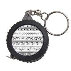 Black White Decorative Ornaments Measuring Tapes