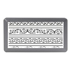 Black White Decorative Ornaments Memory Card Reader (mini)