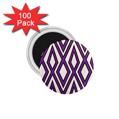 Diamond Key Stripe Purple Chevron 1 75  Magnets (100 Pack) 