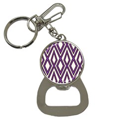Diamond Key Stripe Purple Chevron Button Necklaces by Mariart