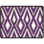 Diamond Key Stripe Purple Chevron Fleece Blanket (Large)  80 x60  Blanket Front