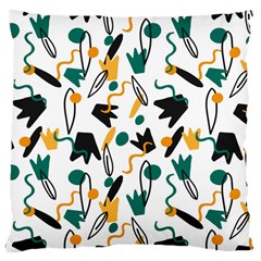 Flowers Duck Legs Line Large Cushion Case (two Sides) by Mariart